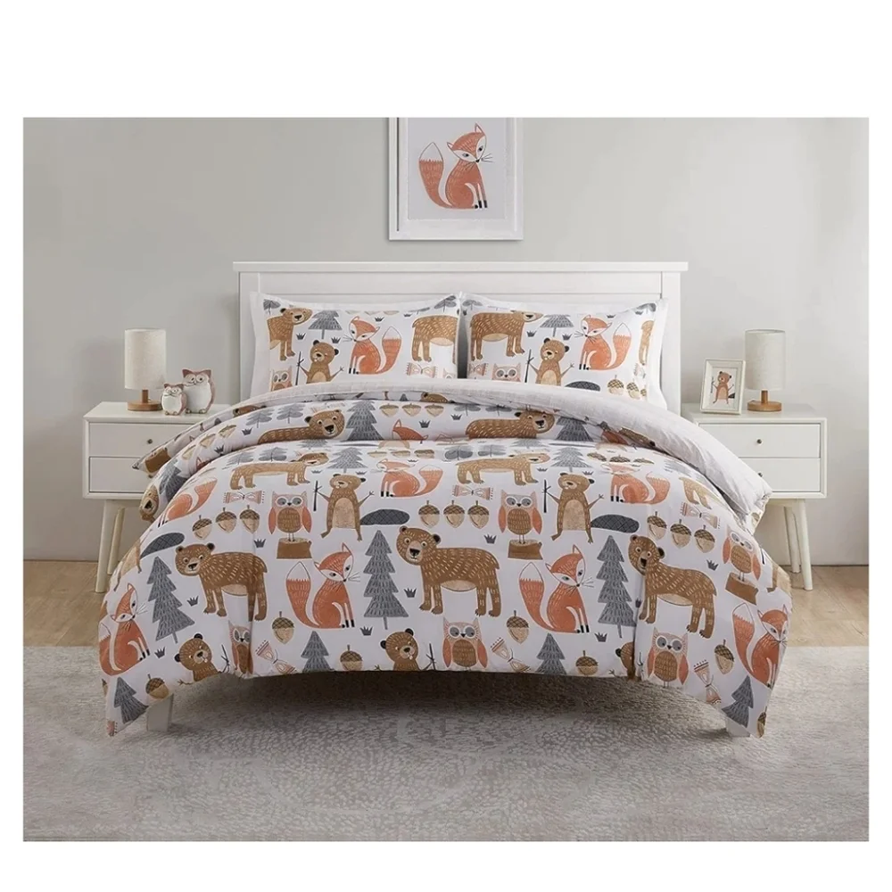 Twin Littler Campers Reversible 2 Pieces Bedding Comforter Set